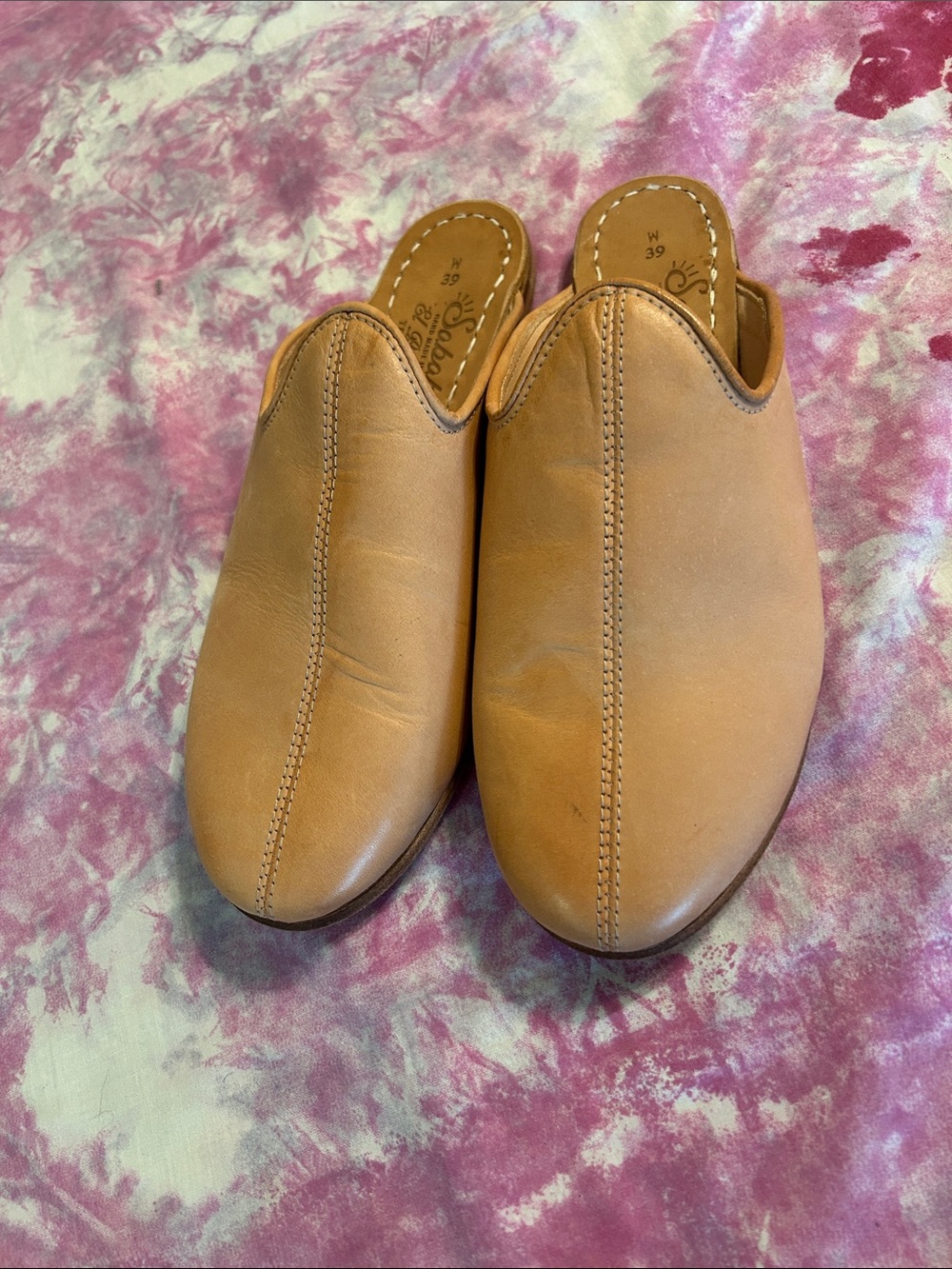 Sabah leather mules size 39